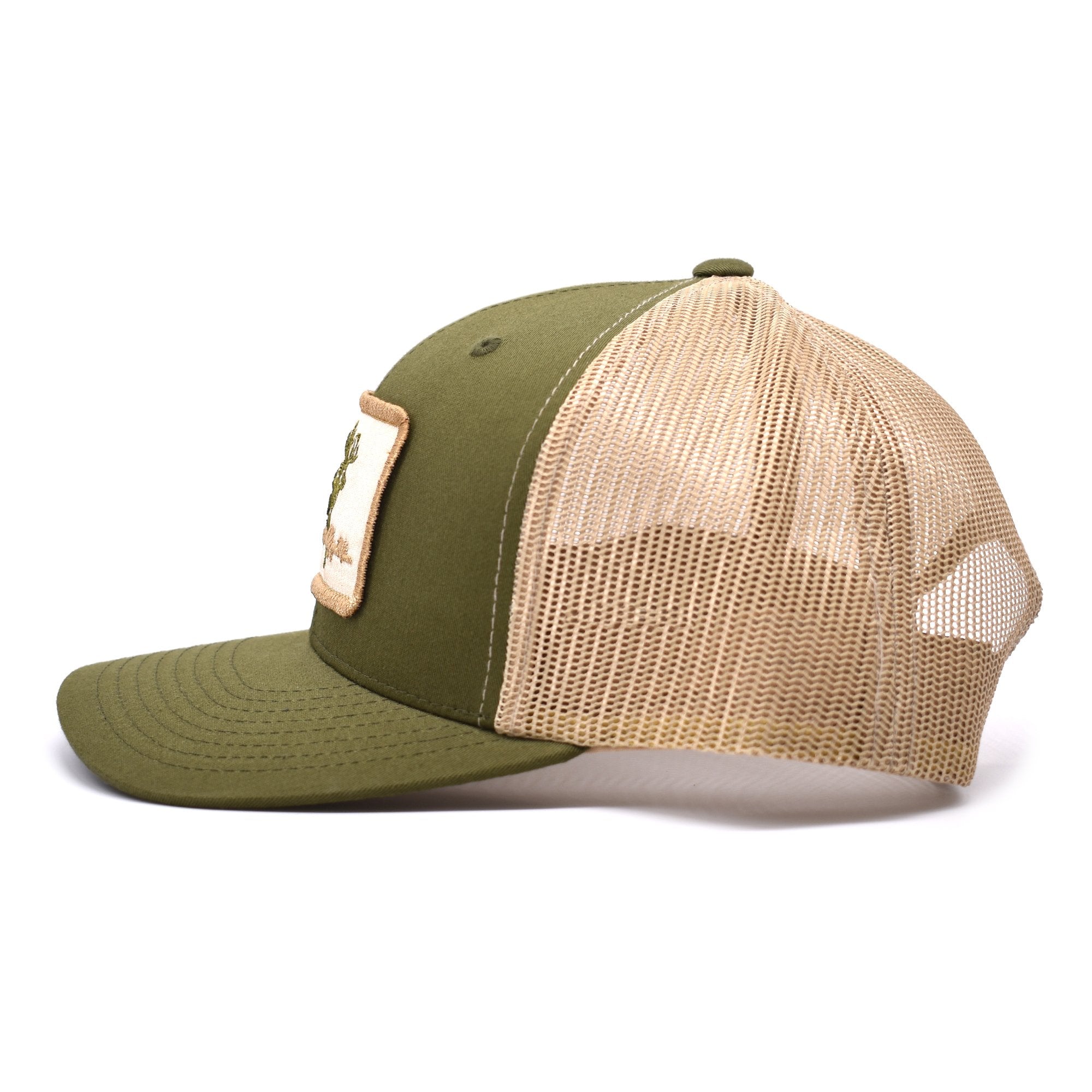 Deer Hunt Patch Moss & Khaki Hat