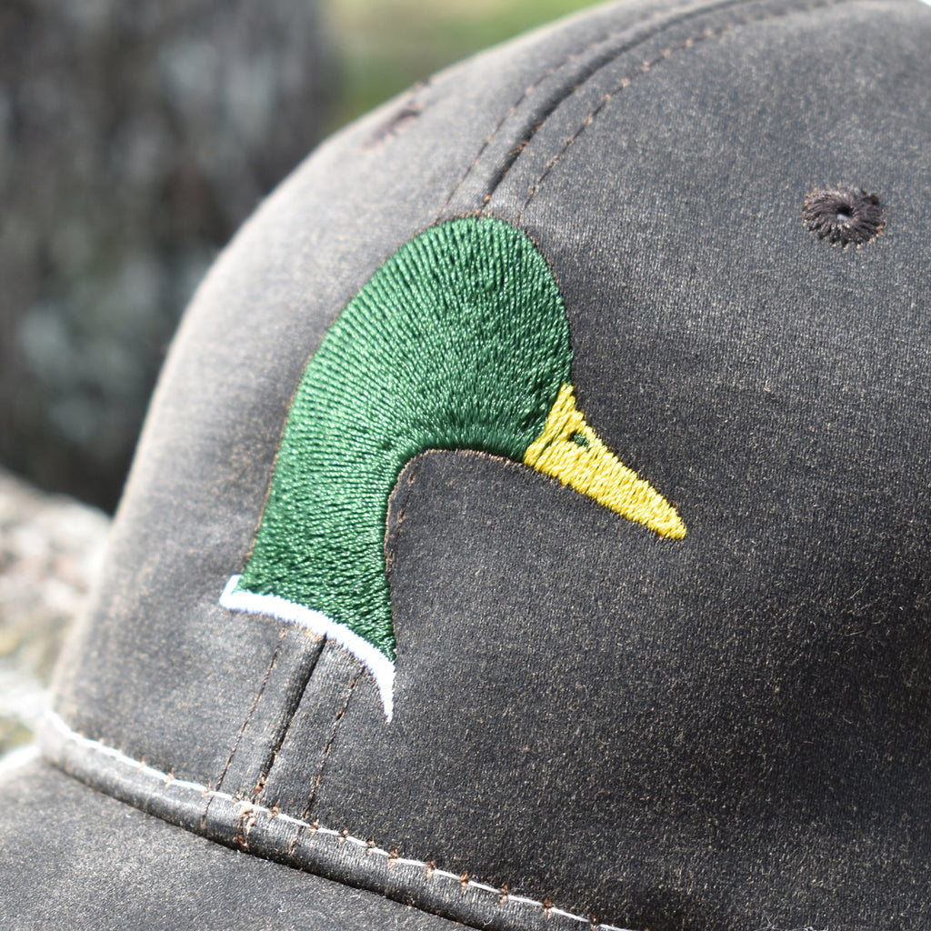 Brown Camo Duck Sport Frayed Hat