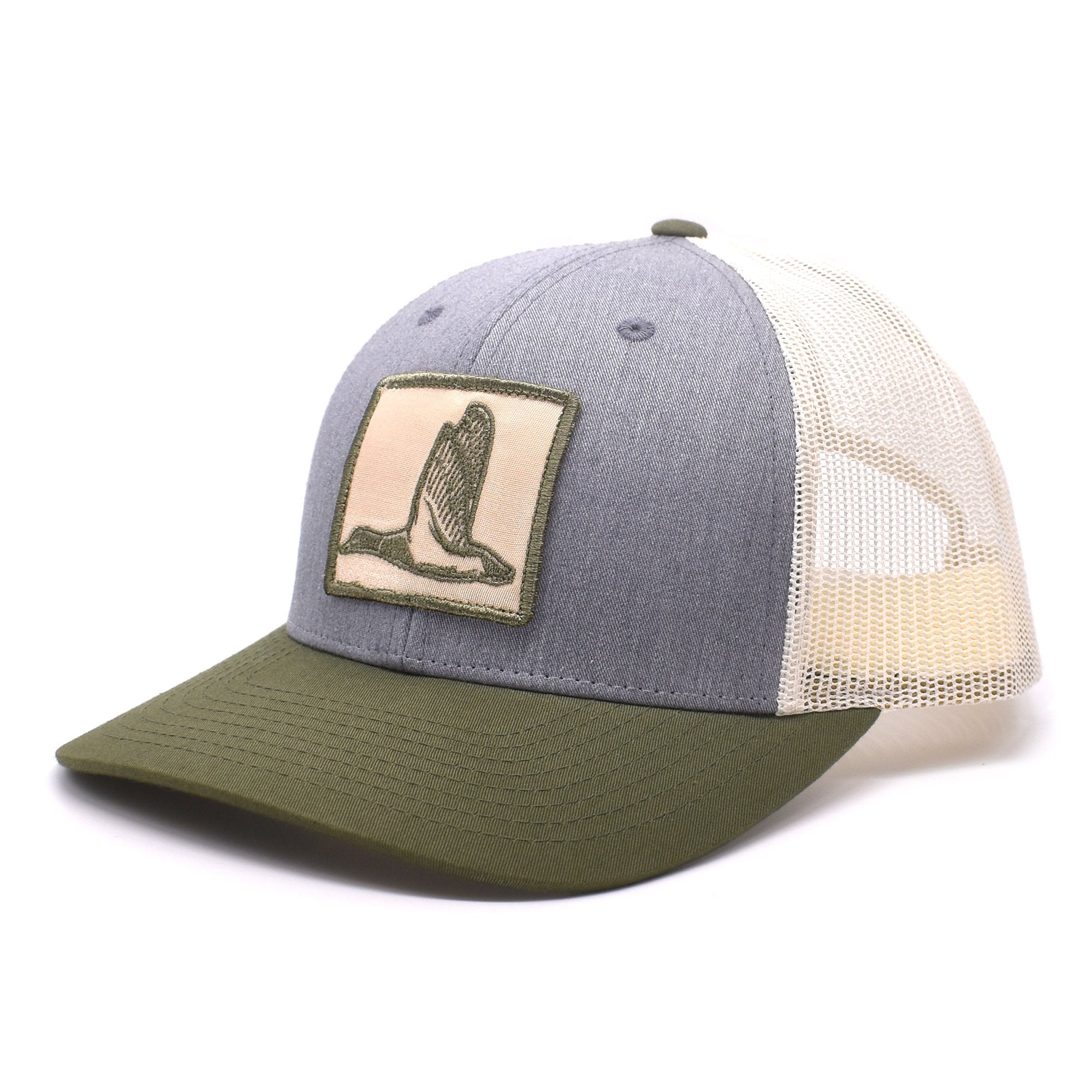 Duck Patch Heather Grey / Birch / Army Hat