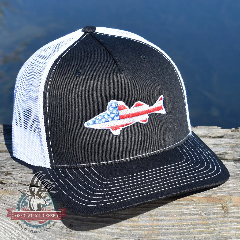 American Flag Walleye Hat