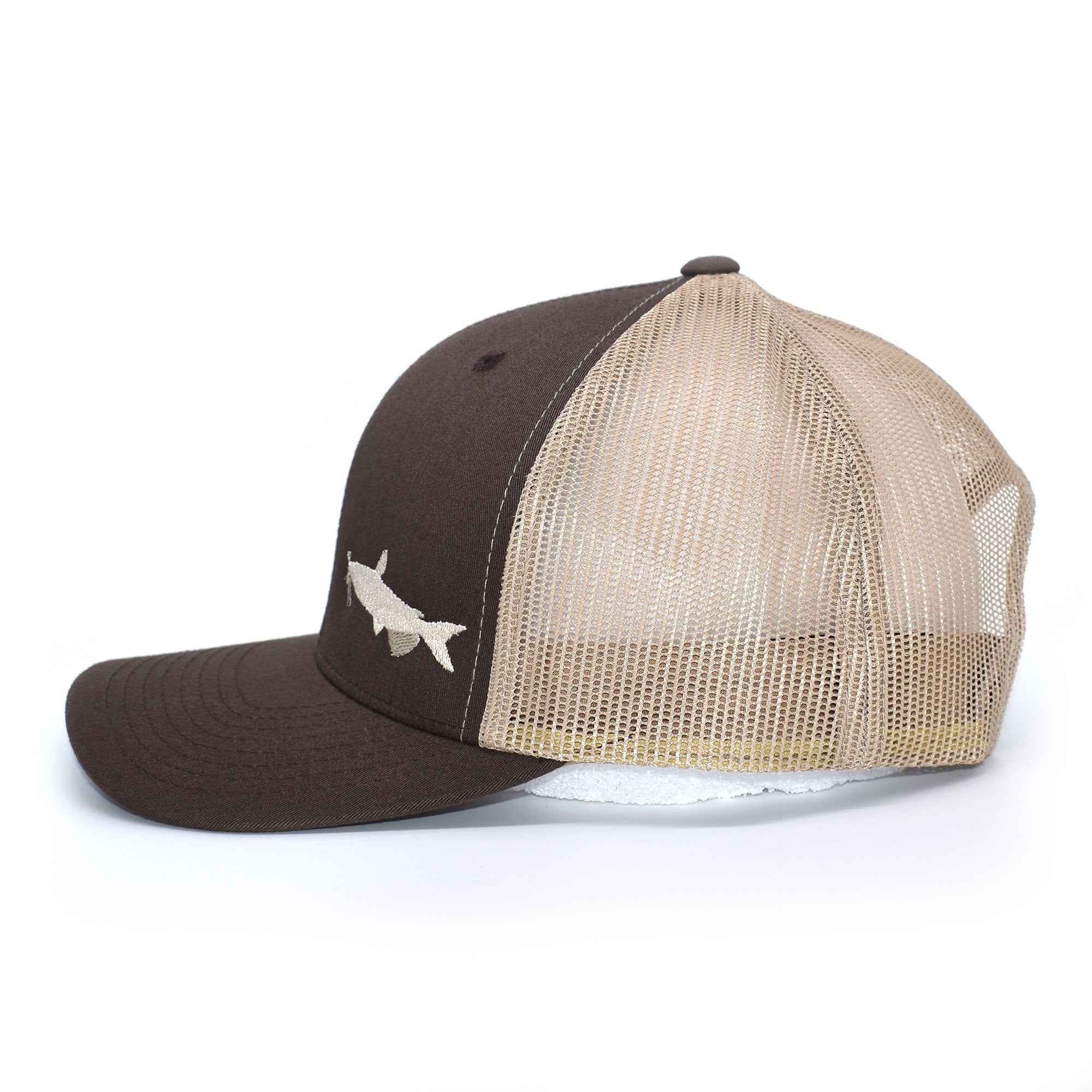Catfish Fishing Brown Retro Trucker Hat - Bucks of America