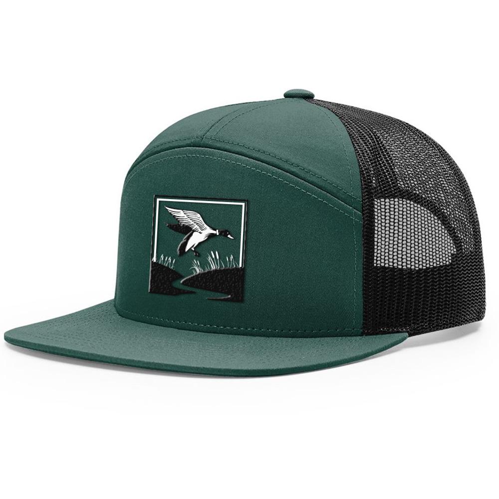 Duck Hunt Dark Green & Black Hat