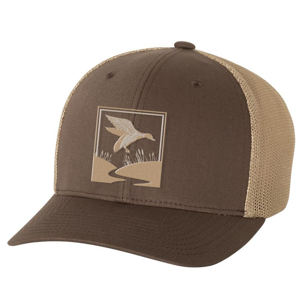 Duck Hunt Scene Brown & Khaki Hat