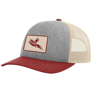 Pheasant Patch Heather Grey/ Birch/Cardinal Hat