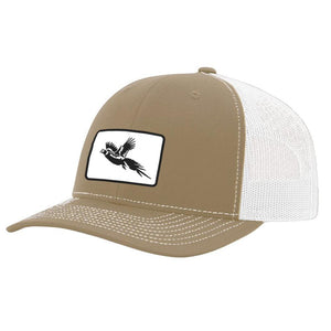 Pheasant Patch Khaki / White Hat