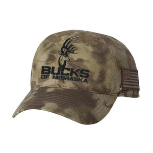Bucks of Nebraska Full Logo Kryptek Hat - Bucks of America