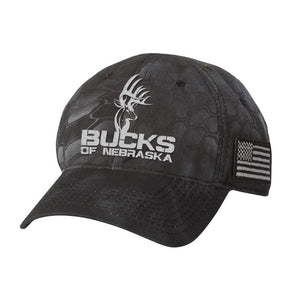 Bucks of Nebraska Full Logo Kryptek Hat - Bucks of America