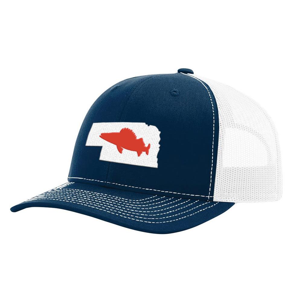 Nebraska Walleye Hat - Navy/White - Bucks of America