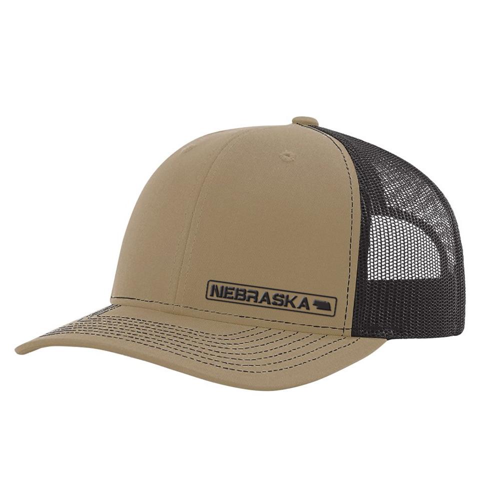 Nebraska State Hat - Khaki / Coffee