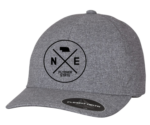 Nebraska Flyover State Flexfit Fitted Hat