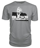 Bucks of Nebraska Logo with State Premium Unisex Tee - Bucks of America