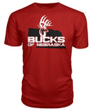 Bucks of Nebraska Logo with State Premium Unisex Tee