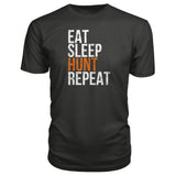 Eat Sleep Hunt Repeat Premium Tee - Smoke / S - Short Sleeves