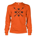 Hunt Arrows Design Long Sleeve - Orange / S - Long Sleeves