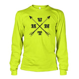Hunt Arrows Design Long Sleeve - Safety Green / S - Long Sleeves