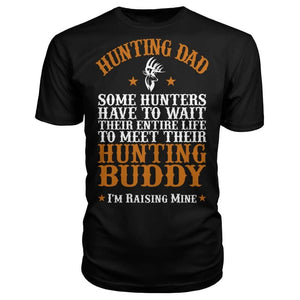 Hunting Dad Premium Unisex Tee - Black / S - Short Sleeves