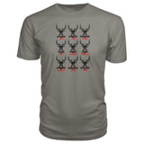Reindeer Hunter Dark Design Premium Tee - Charcoal / S - Short Sleeves
