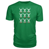 Reindeer Hunter Light Design Premium Tee - Kelly Green / S - Short Sleeves