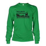 Theres A Place For All Of Gods Creatures Long Sleeve - Irish Green / S - Long Sleeves