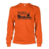 Theres A Place For All Of Gods Creatures Long Sleeve - Orange / S - Long Sleeves
